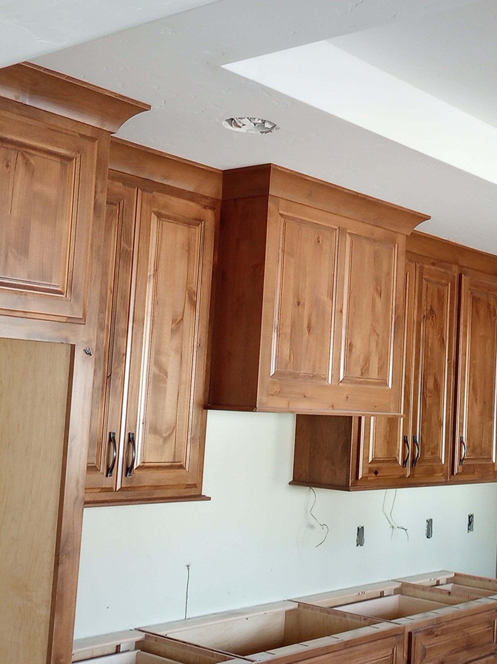 warm brown kitchen custom cabinets