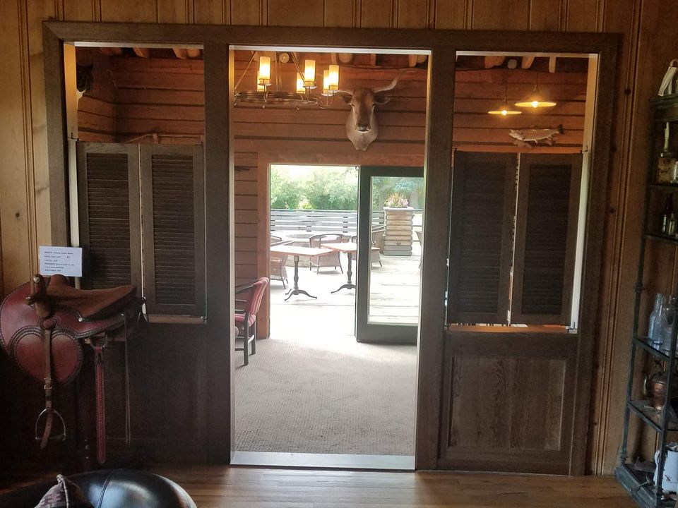 custom rustic finished western style interior door