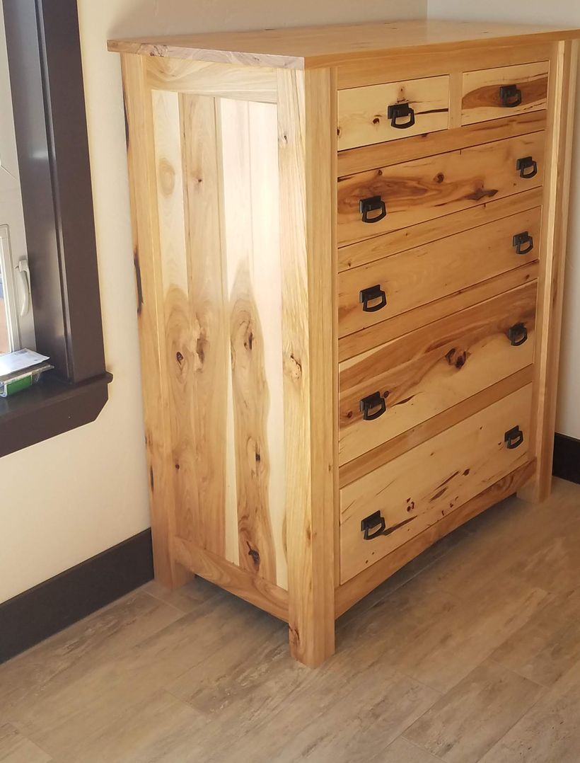 custom rustic finished dresser