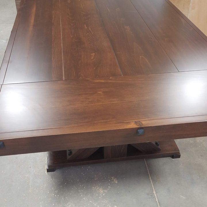 custom hand-built dining room table